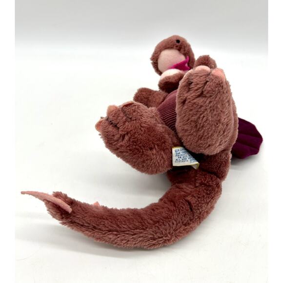 Vintage 1983 Dakin Burgundy Purple Wings Dragon 9" Plush Stuffed Animal Toy - Picture 7 of 9